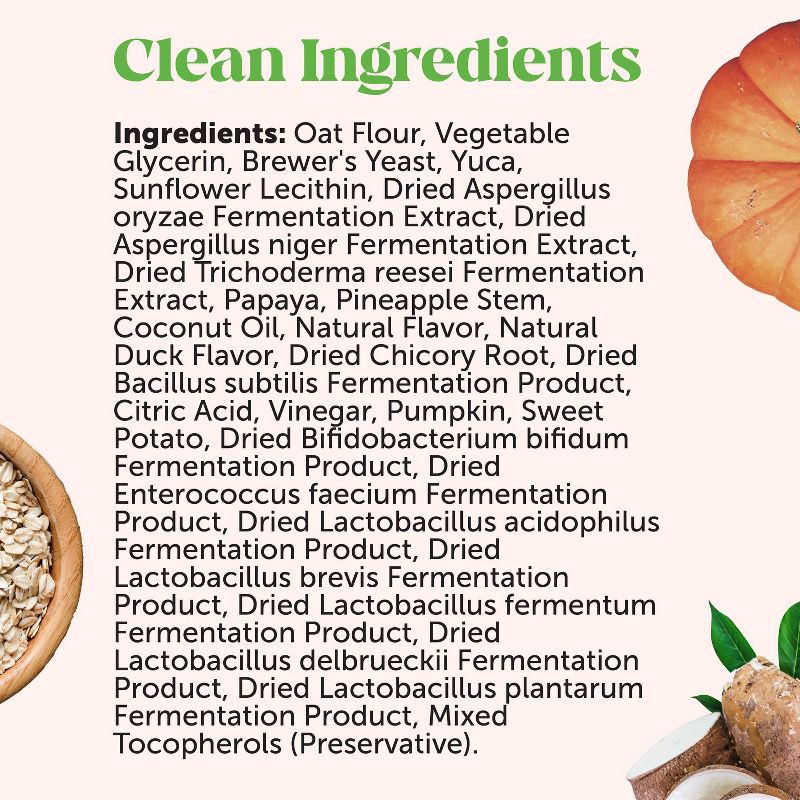 slide 10 of 10, Pet Honesty Probiotics Gut & Health Duck Flavor Supplement for Dog - 60ct, 60 ct