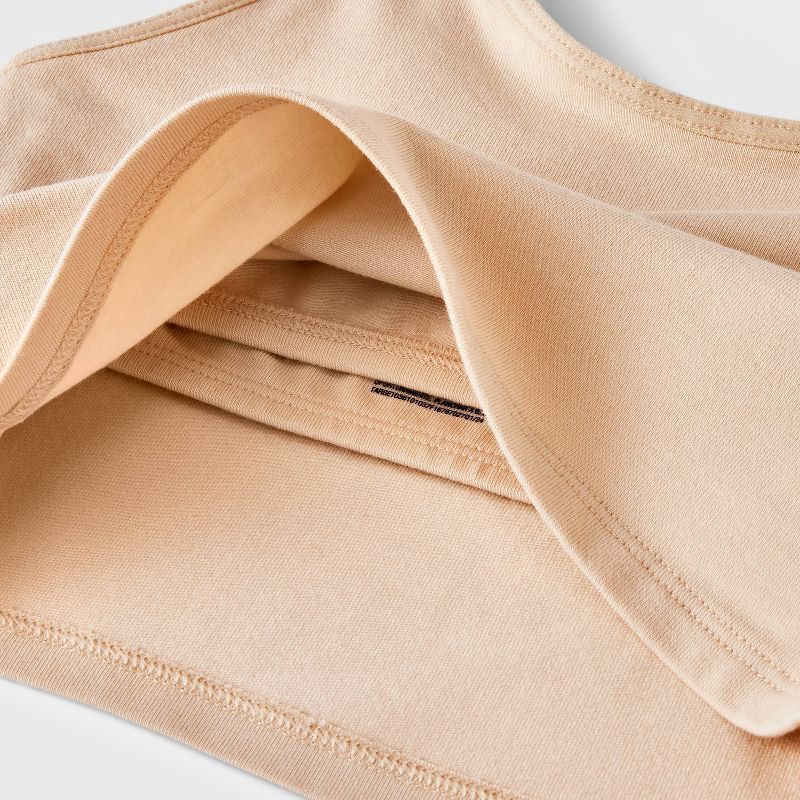 slide 4 of 4, Girls' 2pk Cotton Shelf Bra Cami - Cat & Jack™ White/Beige L, 2 ct