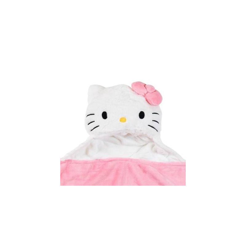 slide 4 of 7, Hello Kitty Kids' Hooded Blanket, 1 ct