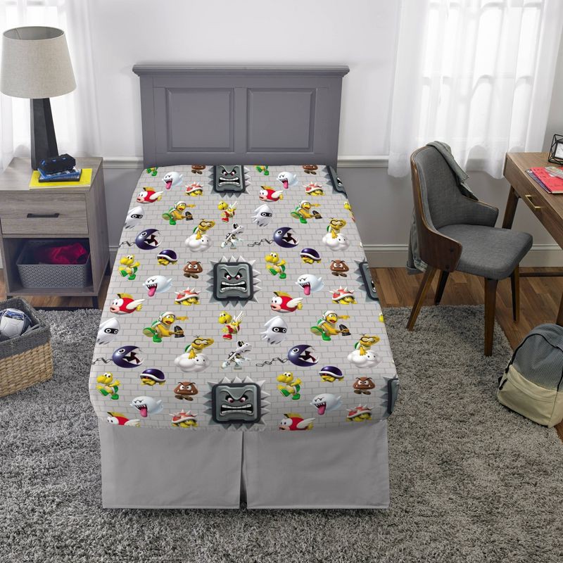 slide 3 of 8, Super Mario Mario Twin Sheet Set, 1 ct