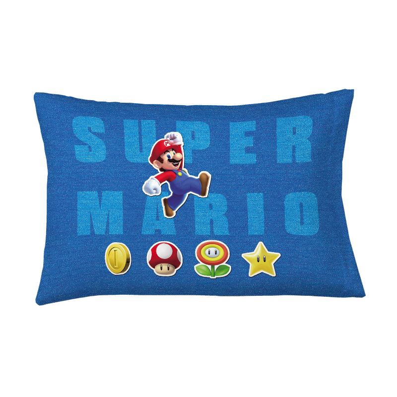 slide 5 of 8, Super Mario Mario Twin Sheet Set, 1 ct