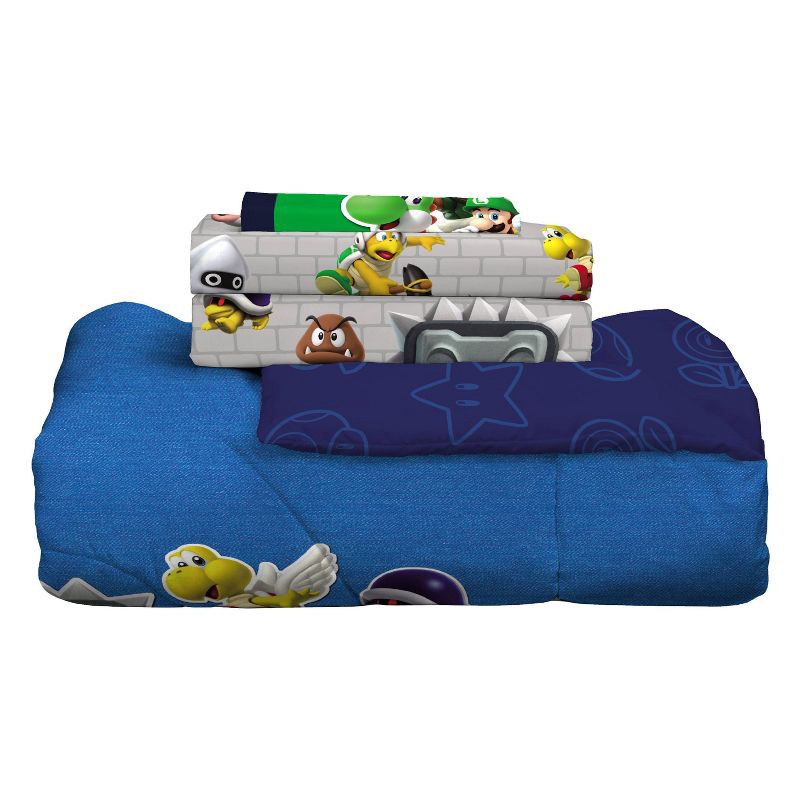 slide 7 of 8, Super Mario Mario Twin Sheet Set, 1 ct