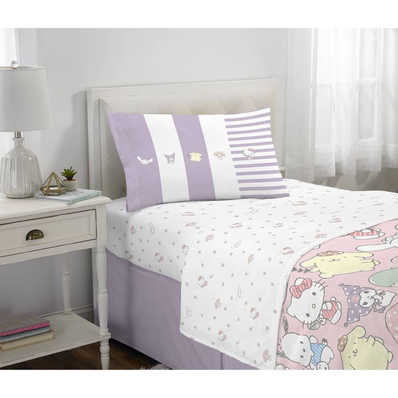 slide 2 of 8, Hello Kitty Kids' Twin Sheet Set, 1 ct