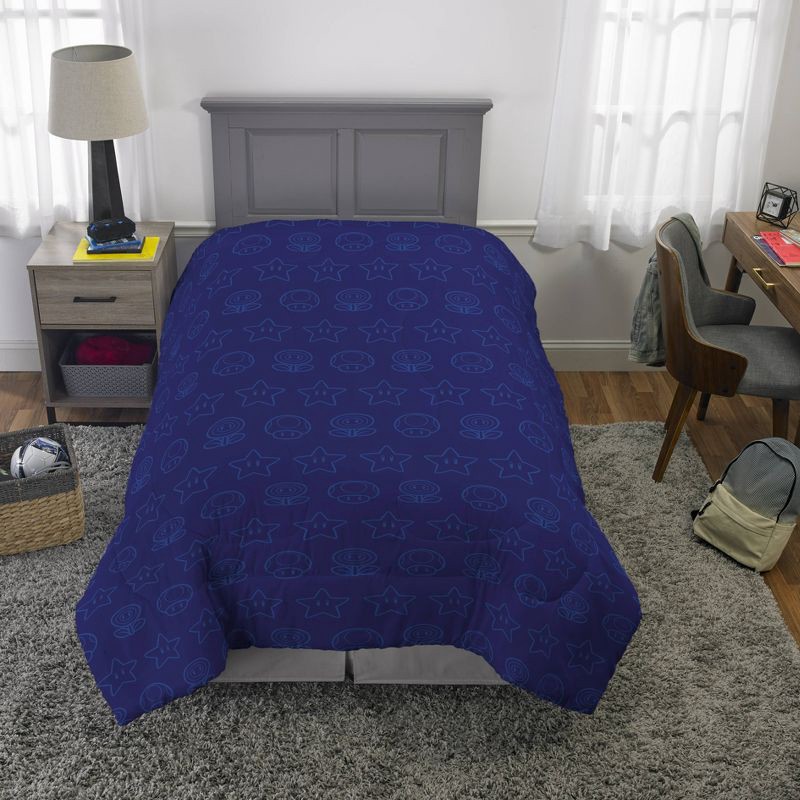 slide 2 of 5, Super Mario Mario Twin Comforter, 1 ct