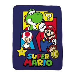 Super Mario 46"x60" Mario Throw Blanket