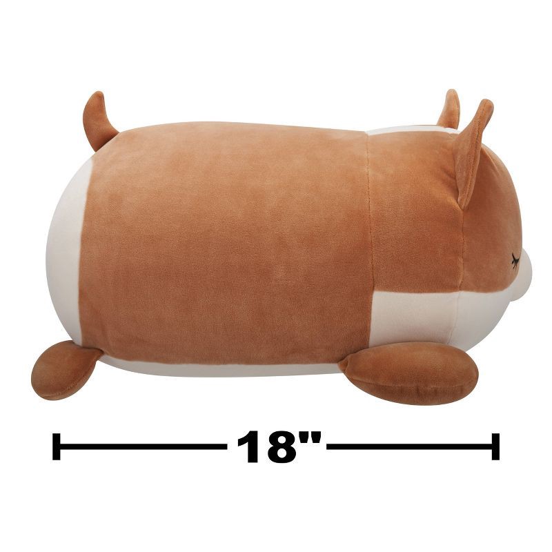 slide 8 of 10, Squishmallows 18" Large Plush Regina Brown and White Corgi Sleepamallows, 1 ct