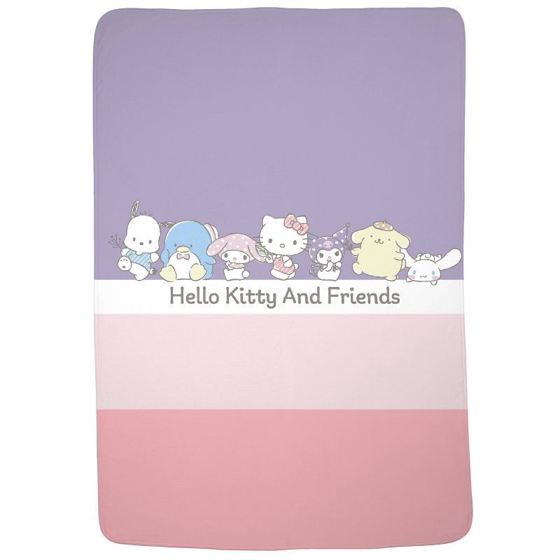 slide 1 of 5, Hello Kitty Kids' Blanket, 1 ct