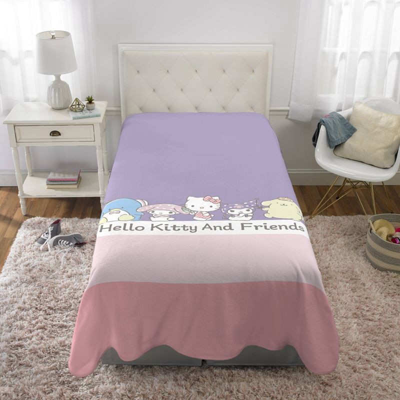 slide 3 of 5, Hello Kitty Kids' Blanket, 1 ct