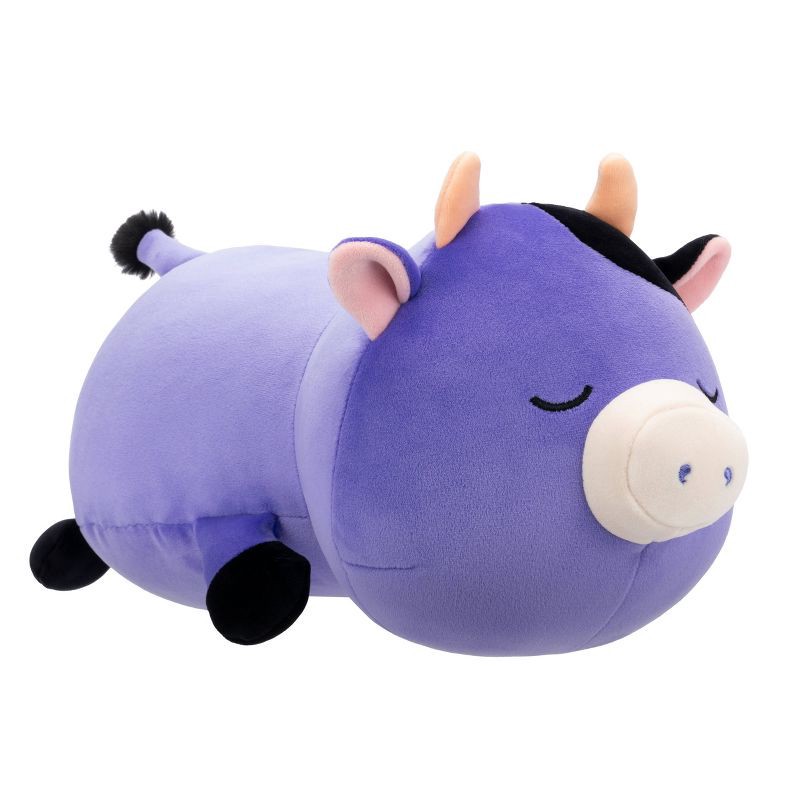 slide 5 of 11, Squishmallows 18" Large Plush Ingred Dark Purple Cow Sleepamallows, 1 ct