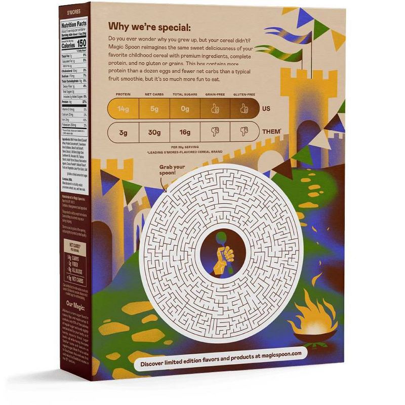 slide 3 of 5, MAGIC SPOON S'mores Protein Breakfast Cereal - 7oz, 7 oz