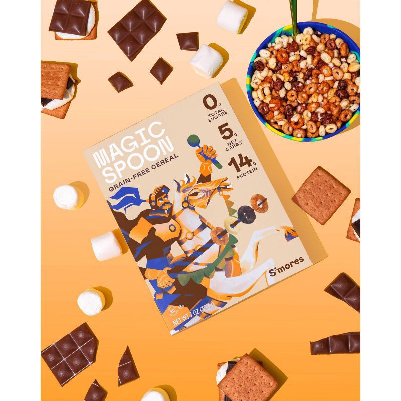 slide 4 of 5, MAGIC SPOON S'mores Protein Breakfast Cereal - 7oz, 7 oz