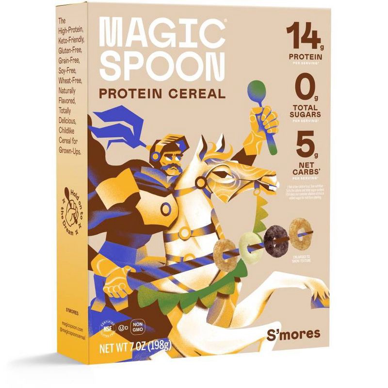 slide 1 of 5, MAGIC SPOON S'mores Protein Breakfast Cereal - 7oz, 7 oz