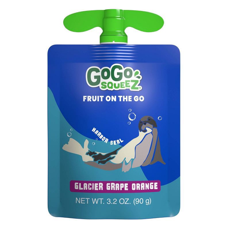 slide 5 of 10, GoGo squeeZ Applesauce and Fruit Puree Discovery Variety Pack, Arctic Apple and Glacier Grape Orange - 3.2oz/20ct, 3.2 oz, 20 ct