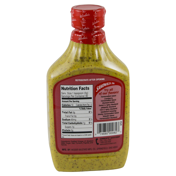 slide 2 of 13, Woeber's Sweet & Spicy Mustard, 16 oz