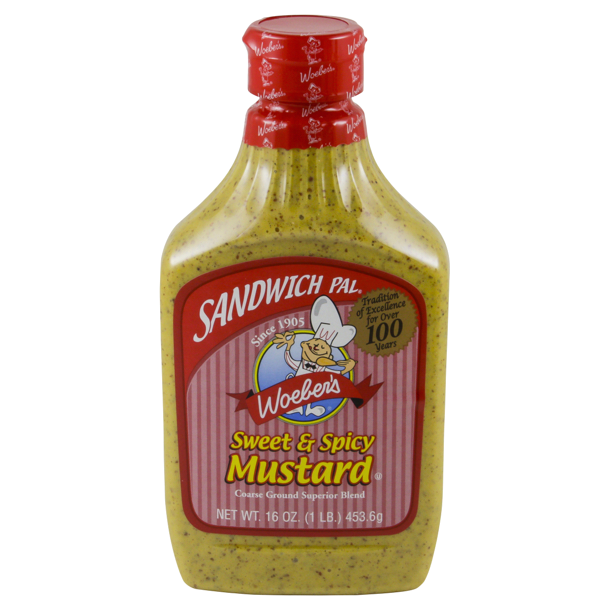 slide 1 of 13, Woeber's Sweet & Spicy Mustard, 16 oz