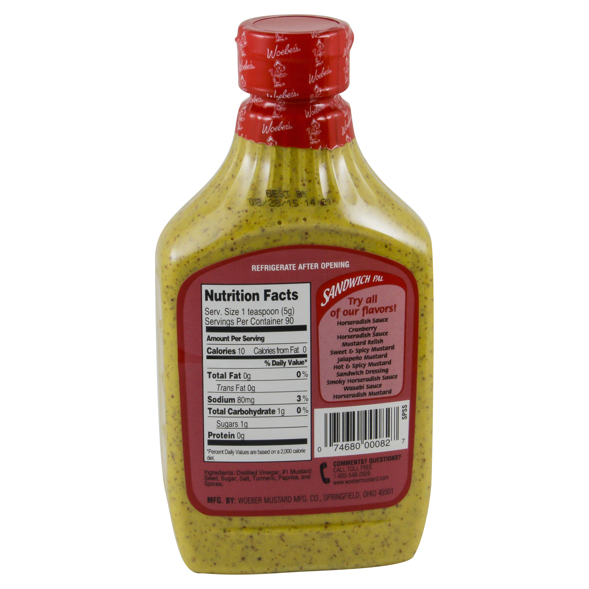 slide 6 of 13, Woeber's Sweet & Spicy Mustard, 16 oz