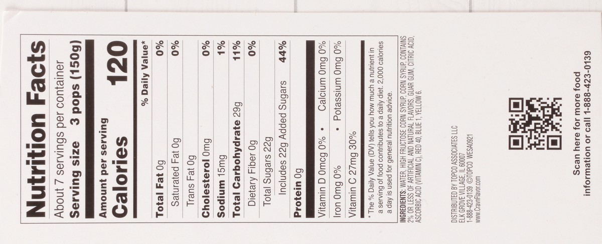 slide 2 of 9, Crav'n Flavor Orange/Cherry/Grape Rainbow Pops Variety Pack 20 ea, 20 ct