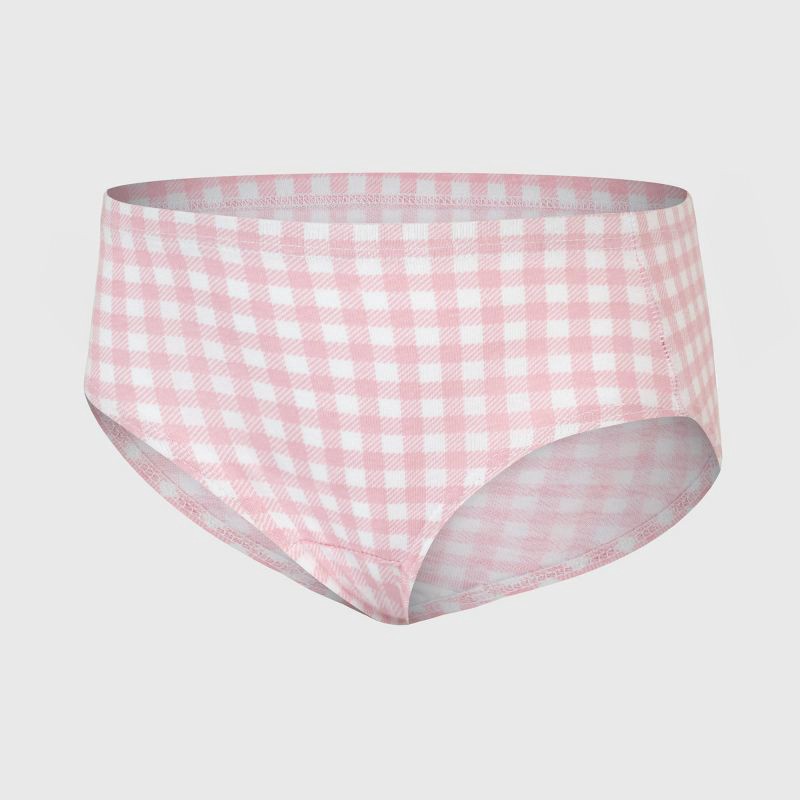 slide 4 of 5, Hanes Toddler Girls' 6pk Organic Cotton Briefs - 2T-3T: High Rise Knit Underwear, Lightweight, Pull-On Waist, Machine Washable, 6 ct