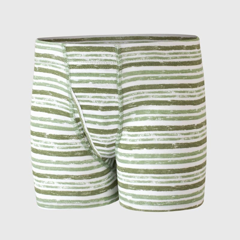 slide 4 of 5, Hanes Toddler Boys' 6pk Organic Cotton Boxer Briefs - 2T-3T: Tagless Knit Underwear, Pull-On Waistband, 6 ct