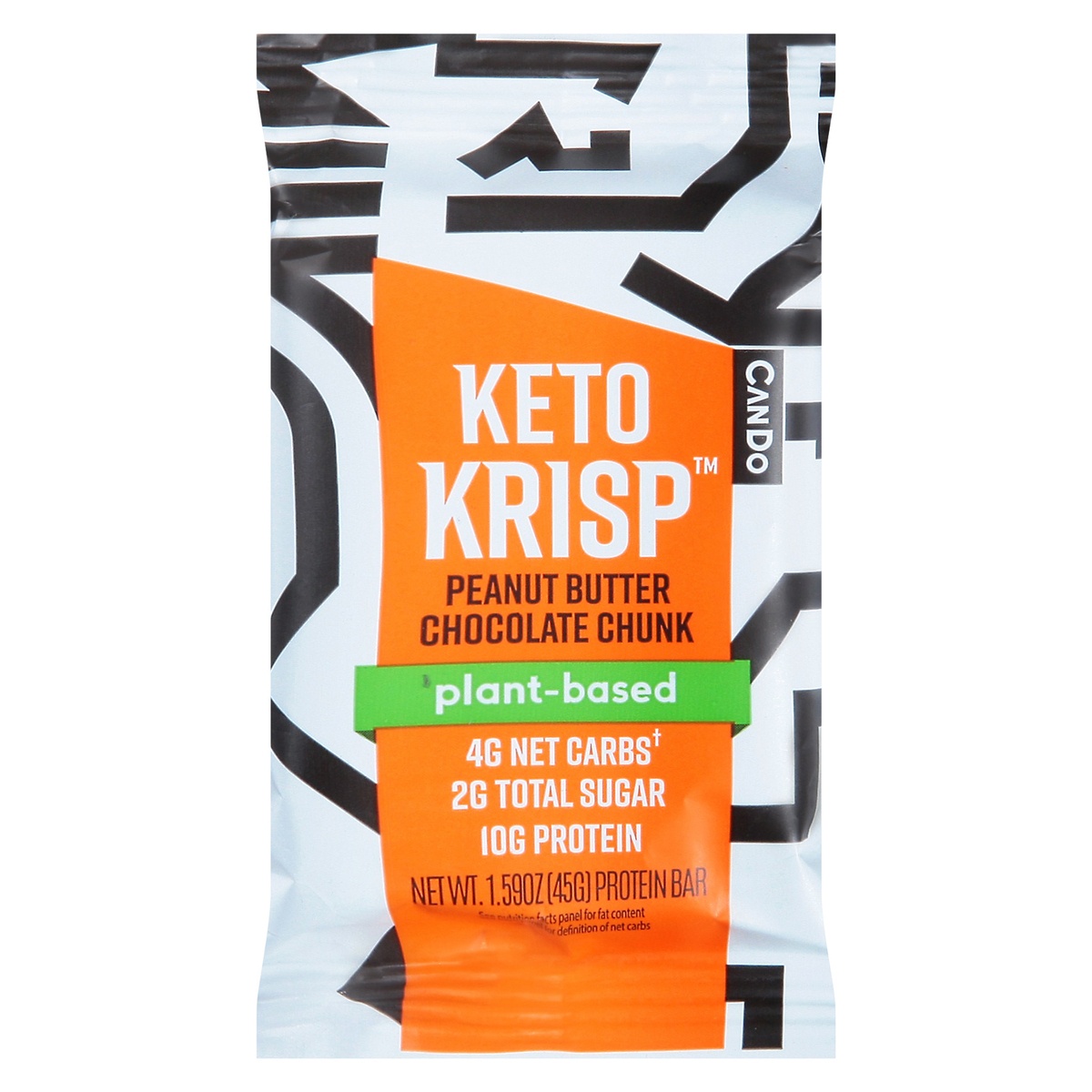 Keto Krisp CanDo PlantBased Peanut Butter Chocolate Chunk Protein Bar