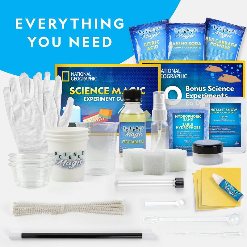 slide 3 of 3, National Geographic Science Magic Kit: Educational Toy for School Chemistry Experiments, Includes Activity Guide, 1 ct