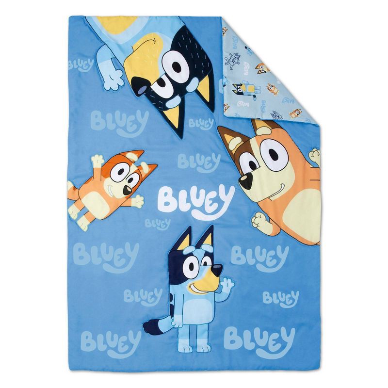 slide 3 of 8, Bluey Kids' 4pc Toddler Bed Set, 4 ct