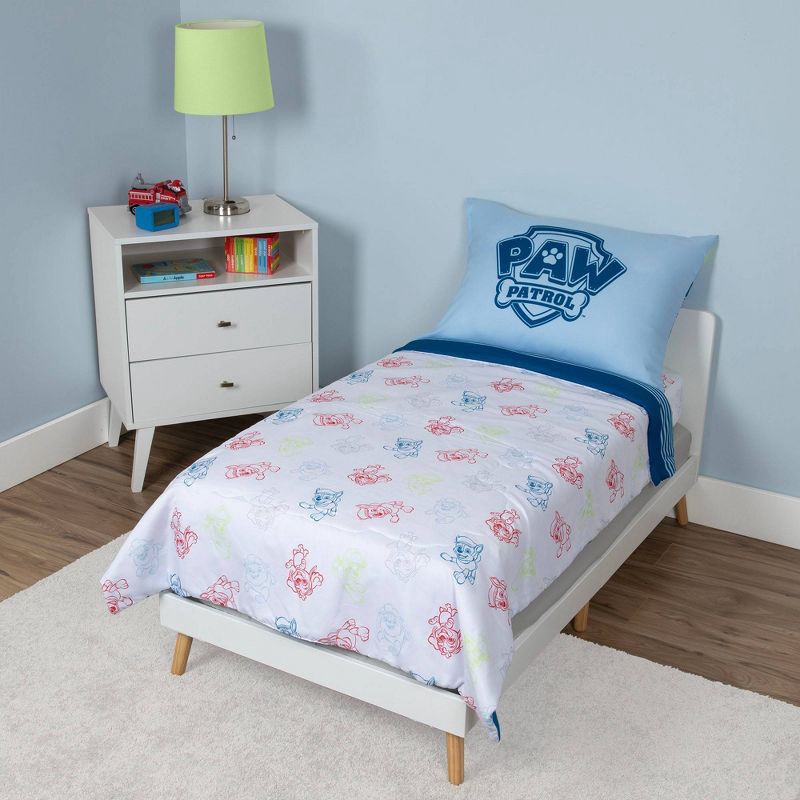 slide 2 of 8, PAW Patrol Kids' 4pc Toddler Bed Set, 4 ct