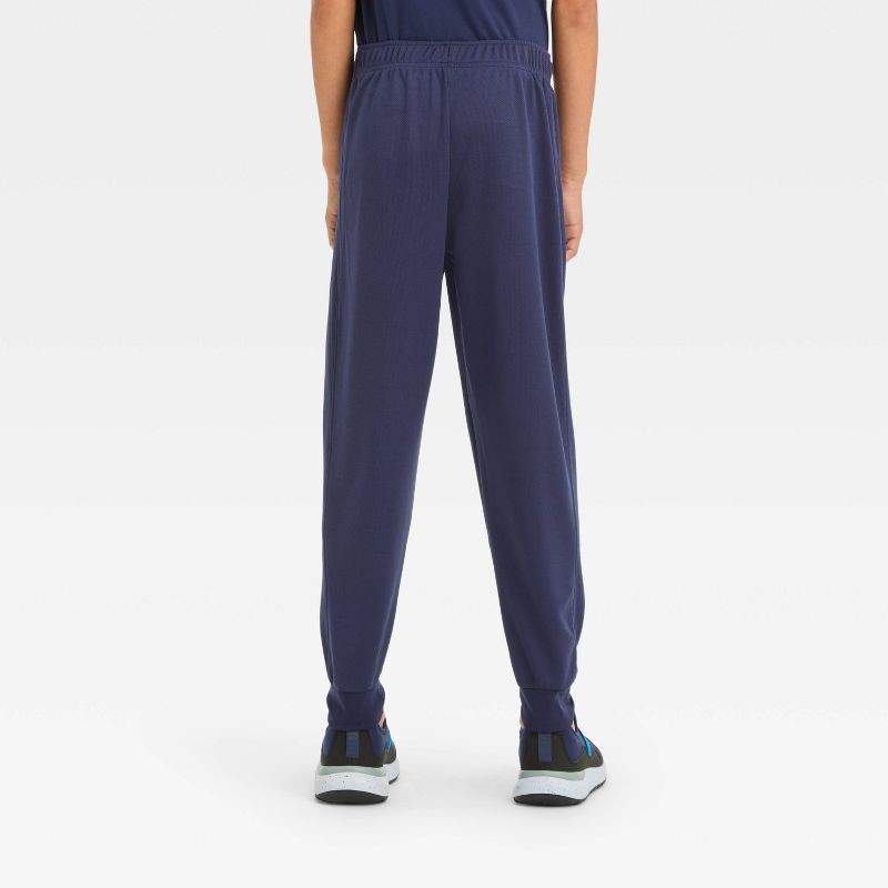 slide 2 of 3, Boys' Mesh Jogger Pants - All In Motion™ Navy Blue S: Lightweight, Moisture-Wicking, Quick-Drying, Elastic Waistband, 1 ct