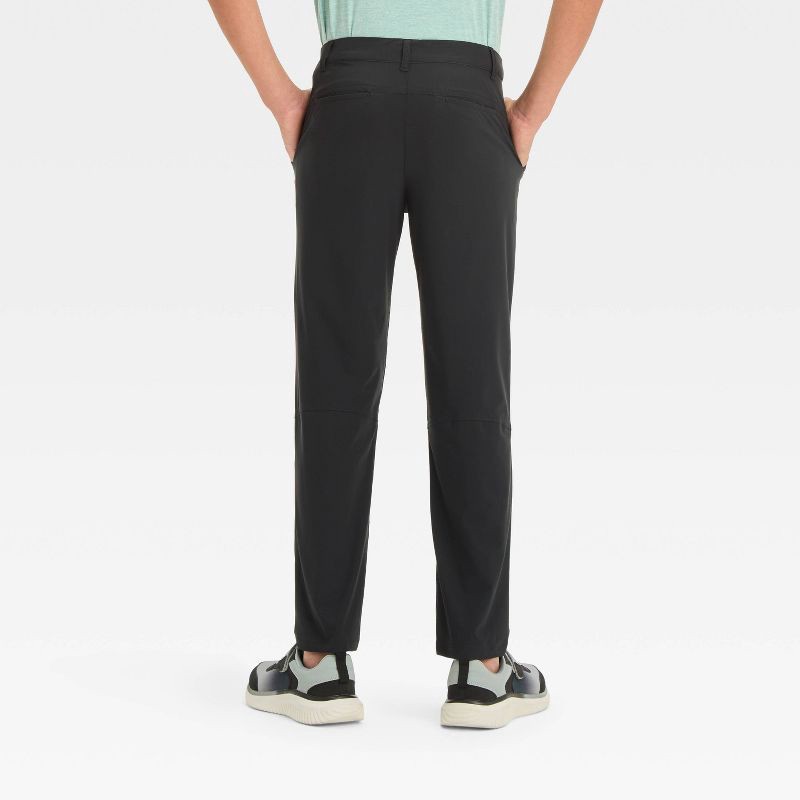 slide 2 of 3, Boys' Golf Pants - All In Motion™ Black 7: Moisture Wicking, Quick Dry, Adjustable Waistband, 1 ct