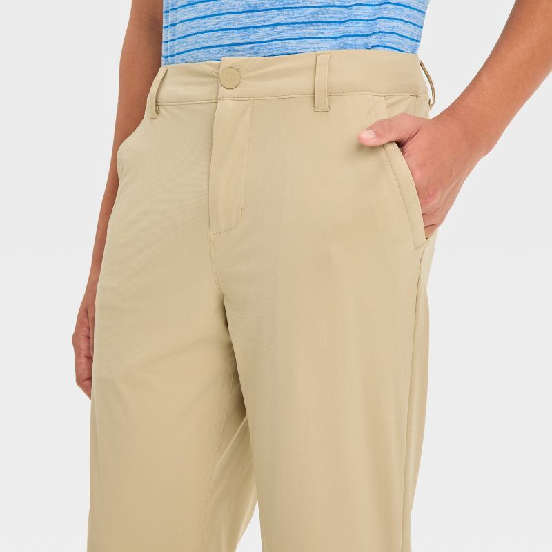 slide 3 of 3, Boys' Golf Pants - All In Motion™ Light Khaki 8, 1 ct