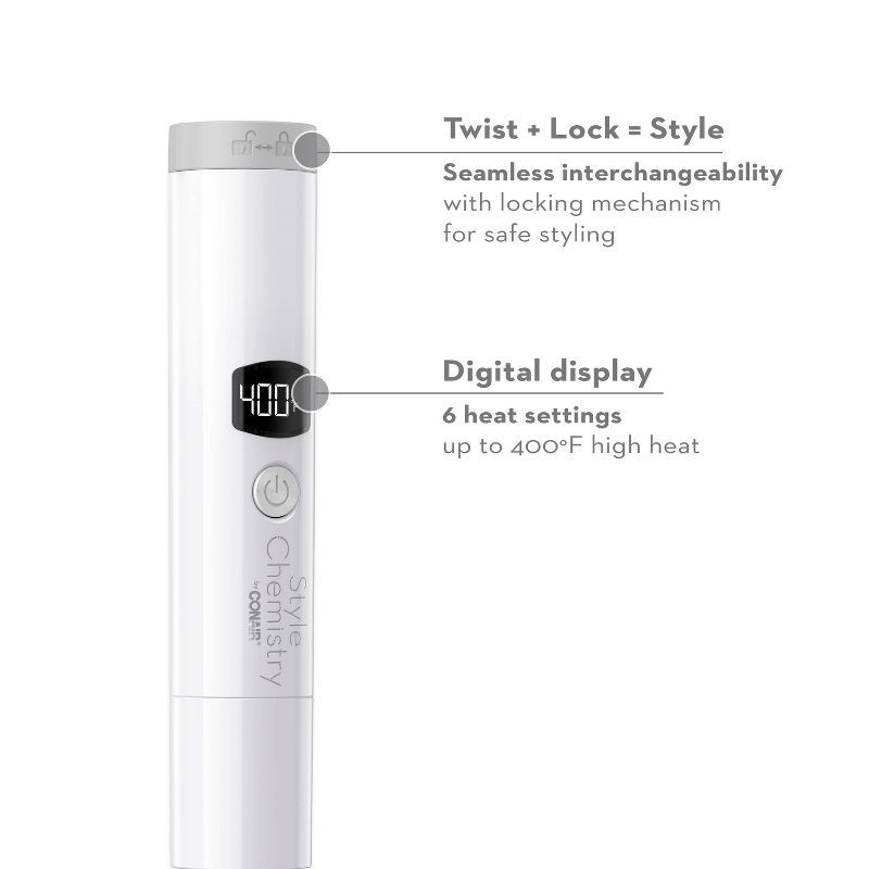 slide 6 of 15, Style Chemistry by Conair Flat Iron Attachment - 1", 1 ct