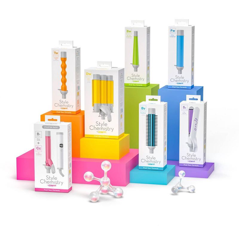 slide 8 of 15, Style Chemistry by Conair Flat Iron Attachment - 1", 1 ct