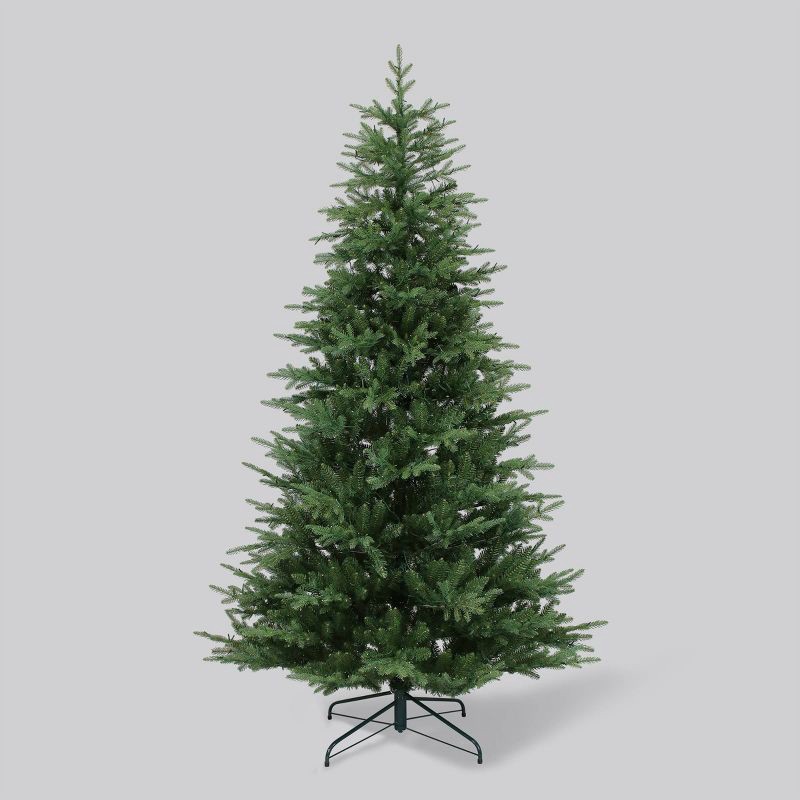 slide 10 of 10, Philips 7.5' Twinkle Tree Pre-lit Balsam Fir Artificial Christmas Tree with 2000 Multifunction, Dual Color LED Lights, Remote Control, and Dimmer, 1 ct
