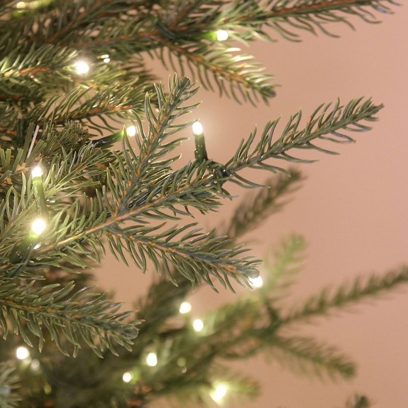 slide 6 of 10, Philips 7.5' Twinkle Tree Pre-lit Balsam Fir Artificial Christmas Tree with 2000 Multifunction, Dual Color LED Lights, Remote Control, and Dimmer, 1 ct