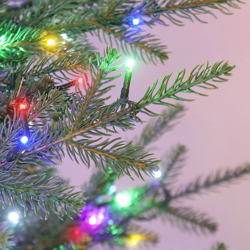 slide 7 of 10, Philips 7.5' Twinkle Tree Pre-lit Balsam Fir Artificial Christmas Tree with 2000 Multifunction, Dual Color LED Lights, Remote Control, and Dimmer, 1 ct