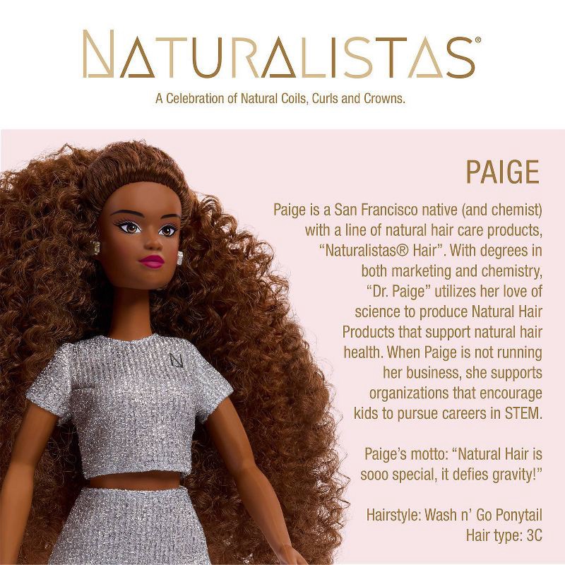 slide 5 of 7, Naturalistas 11'' Paige Fashion Doll, 1 ct