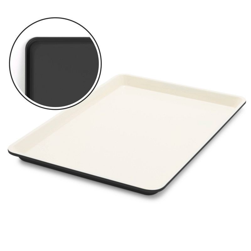 slide 1 of 9, GreenPan 18"x13" Nonstick Ceramic Cookie Sheet Black: Carbon Steel, Dishwasher-Safe, PFOA-Free, Baking Pan, 1 ct