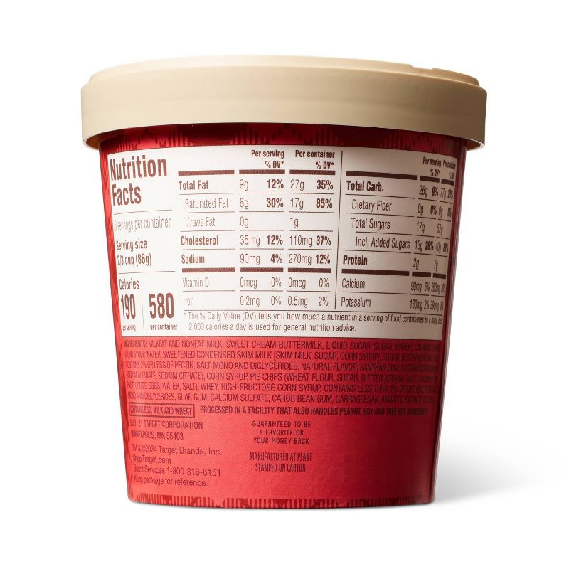 slide 2 of 3, Frozen Caramel Apple Pie Ice Cream - 1pt - Favorite Day™, 1 pint