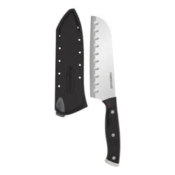 Farberware 5&quot; Santuko Knife Black: Stainless Steel Blade, Riveted Handle, Hand Wash, Lifetime Limited Warranty