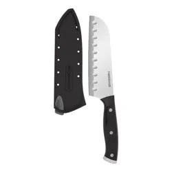 Farberware 5" Santuko Knife Black: Stainless Steel Blade, Riveted Handle, Hand Wash, Lifetime Limited Warranty