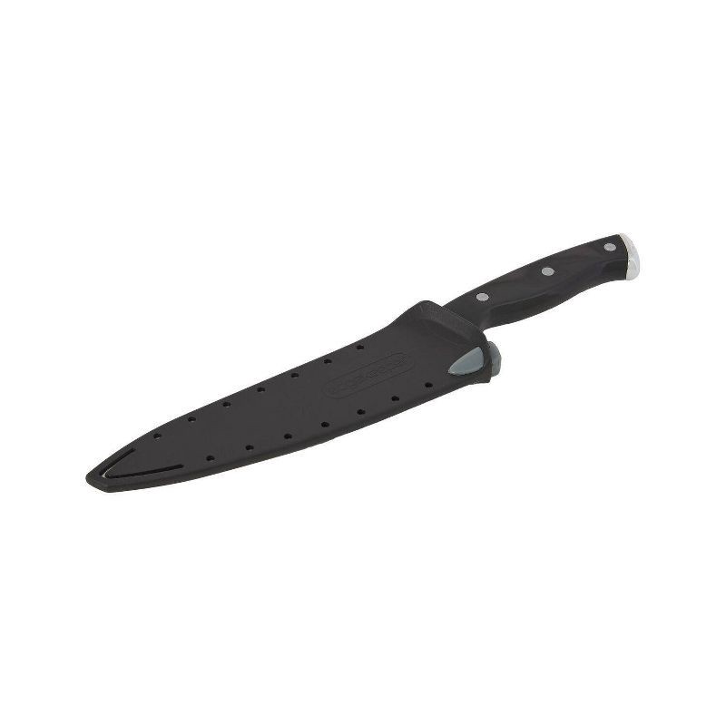 slide 8 of 10, Farberware 8" Chef Knife Black: Stainless Steel Blade, Riveted Handle, Kitchen Cutlery, Hand Wash, Lifetime Warranty, 1 ct