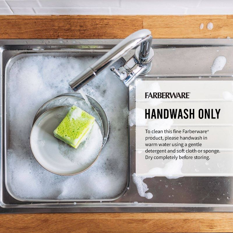 slide 10 of 10, Farberware 8" Chef Knife Black: Stainless Steel Blade, Riveted Handle, Kitchen Cutlery, Hand Wash, Lifetime Warranty, 1 ct