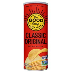 The Good Crisp Company Original Potato Chips Canister - 5.6oz