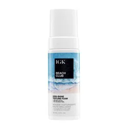 IGK Beach Club High-Shine Air Dry Foam - 5 fl oz - Ulta Beauty: For All Hair Types, Beachy Waves, Hair Mousse
