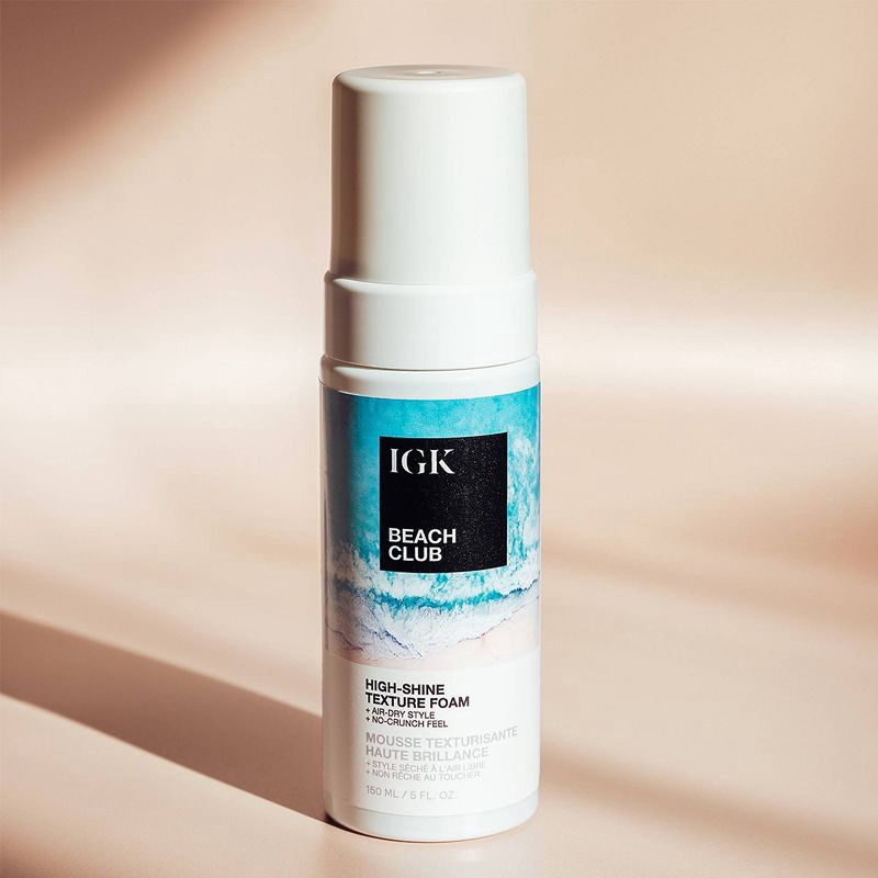 slide 7 of 8, IGK Beach Club High-Shine Air Dry Foam - 5 fl oz - Ulta Beauty, 5 fl oz