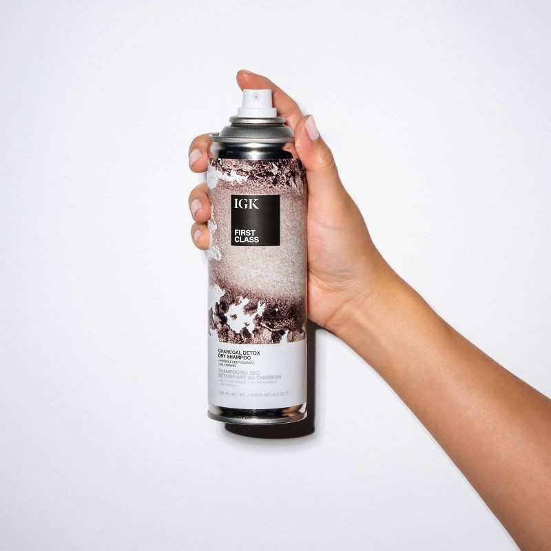slide 4 of 6, IGK First Class Charcoal Detox Dry Shampoo - 6.3oz - Ulta Beauty, 6.3 oz