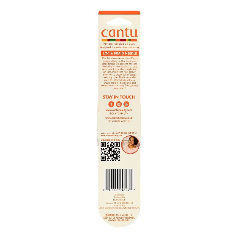 slide 6 of 6, Cantu Loc & Braid Crochet Needle Hair Comb, 1 ct