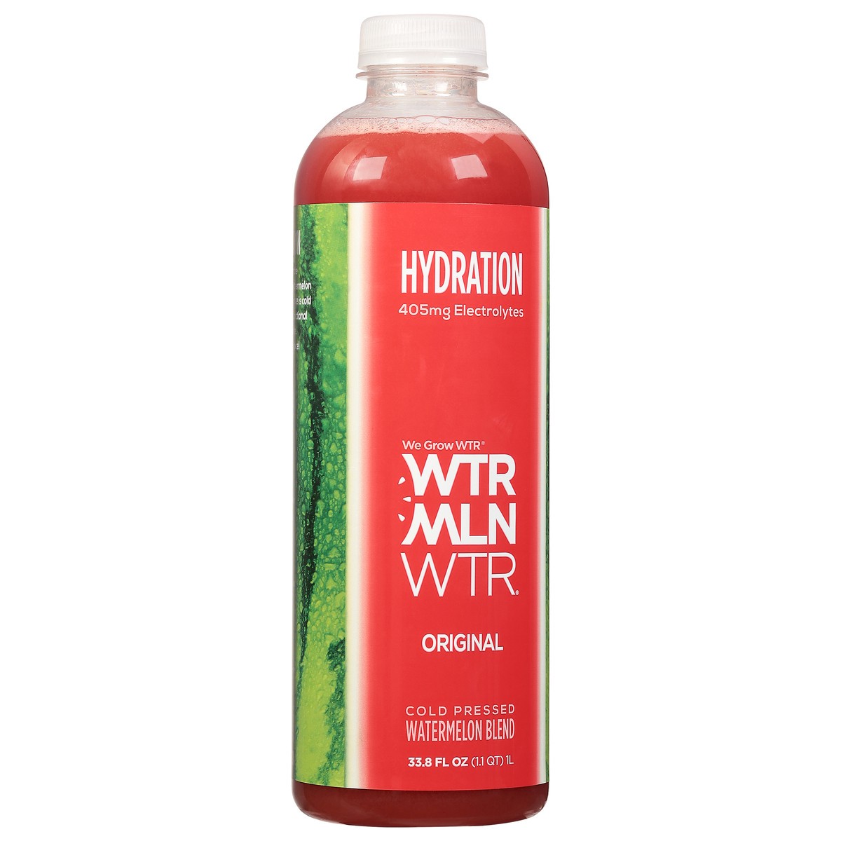 slide 2 of 9, WTRMLN WTR We Grow WTR Hydration Original Watermelon Blend 33.8 fl oz, 1 liter