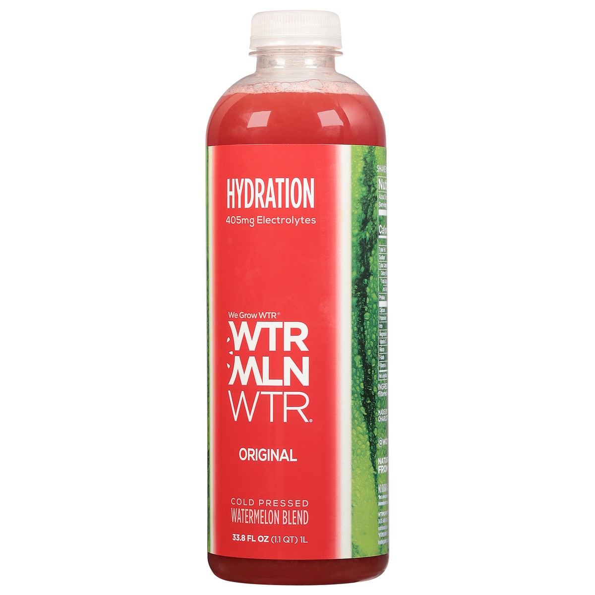 slide 3 of 9, WTRMLN WTR We Grow WTR Hydration Original Watermelon Blend 33.8 fl oz, 1 liter