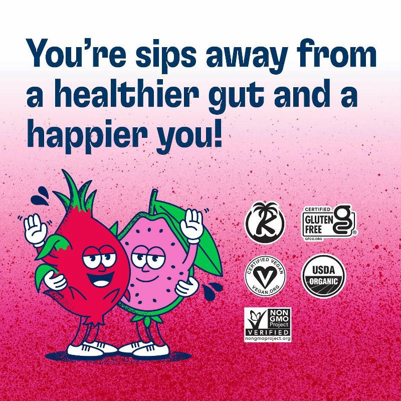 slide 5 of 8, Health-Ade Guava Dragonfruit Kombucha - 16 fl oz, 16 fl oz
